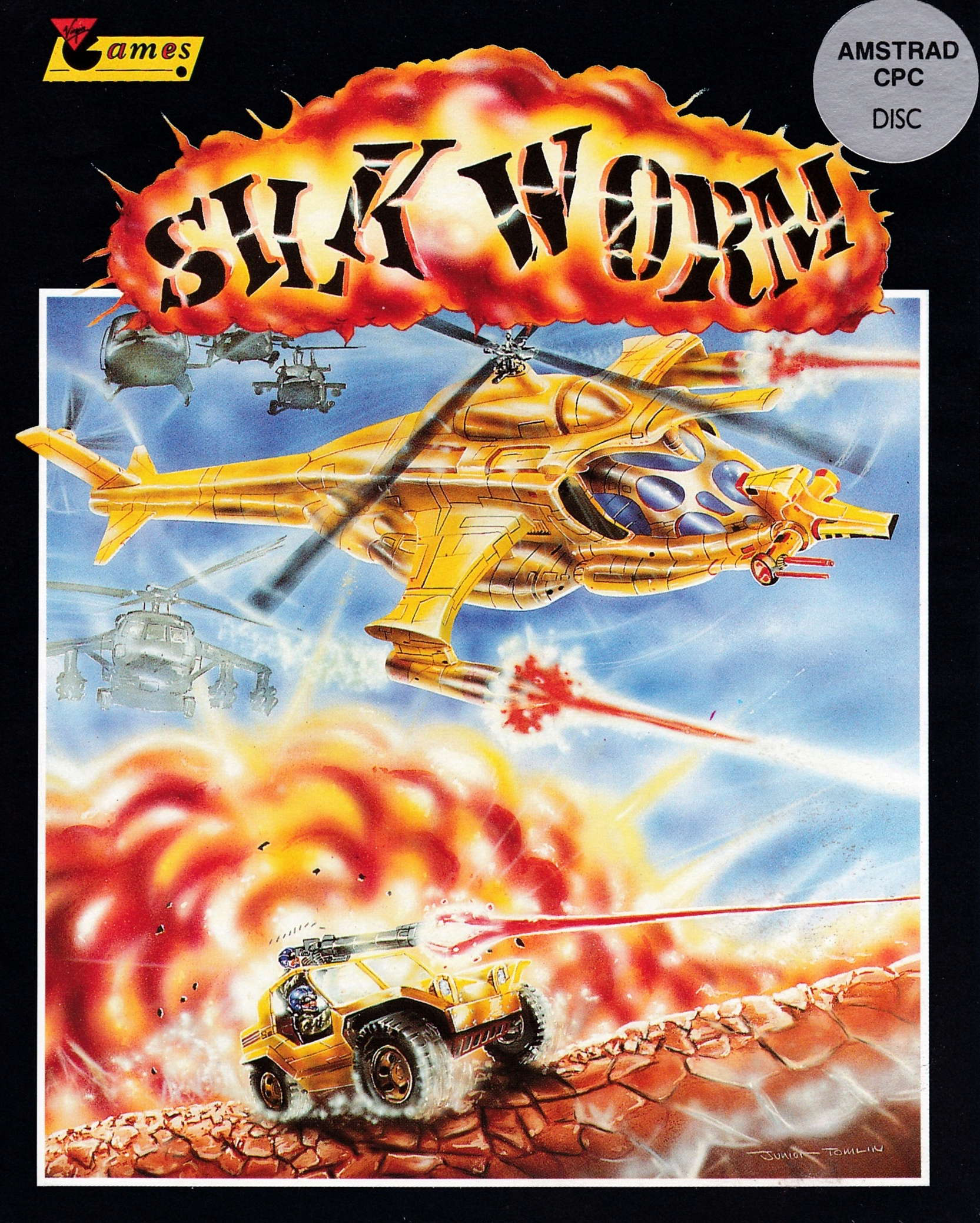 cover of the Amstrad CPC game Silkworm  by GameBase CPC