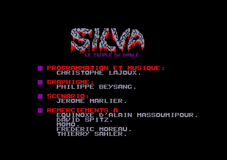 screenshot of the Amstrad CPC game Silva by GameBase CPC