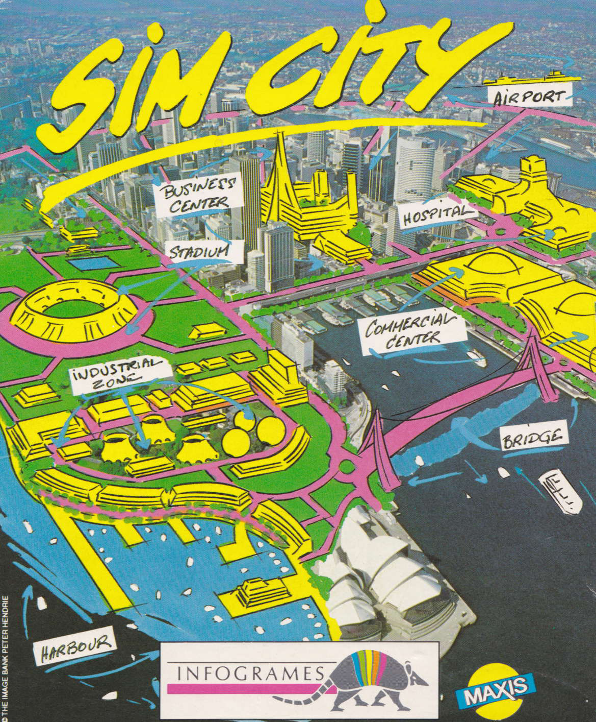 cover of the Amstrad CPC game Sim City  by GameBase CPC