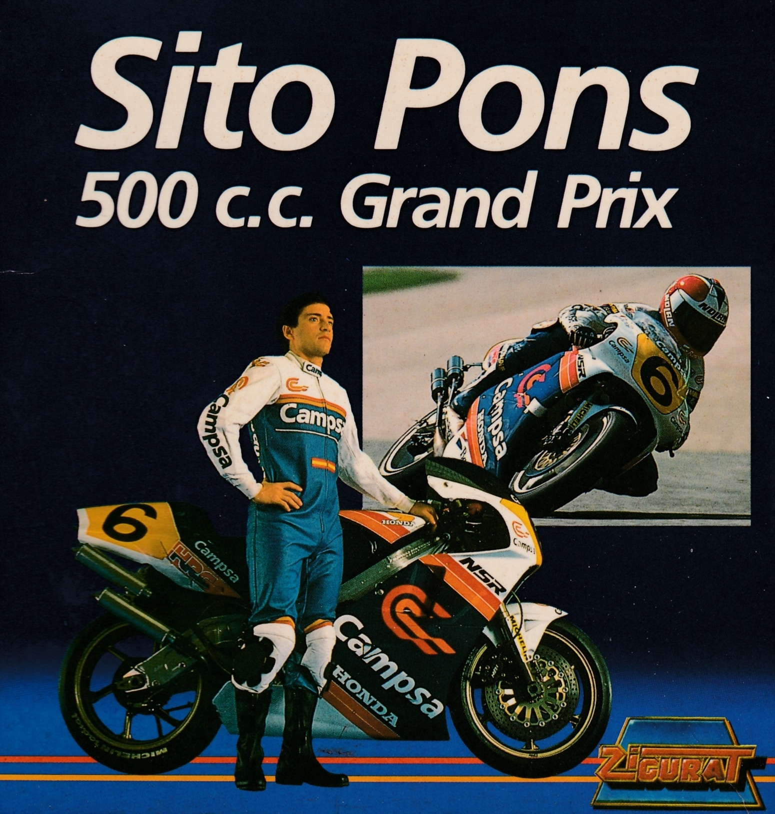 cover of the Amstrad CPC game Sito Pons 500cc Grand Prix  by GameBase CPC