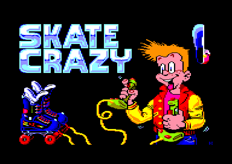 screenshot of the Amstrad CPC game Skate crazy by GameBase CPC