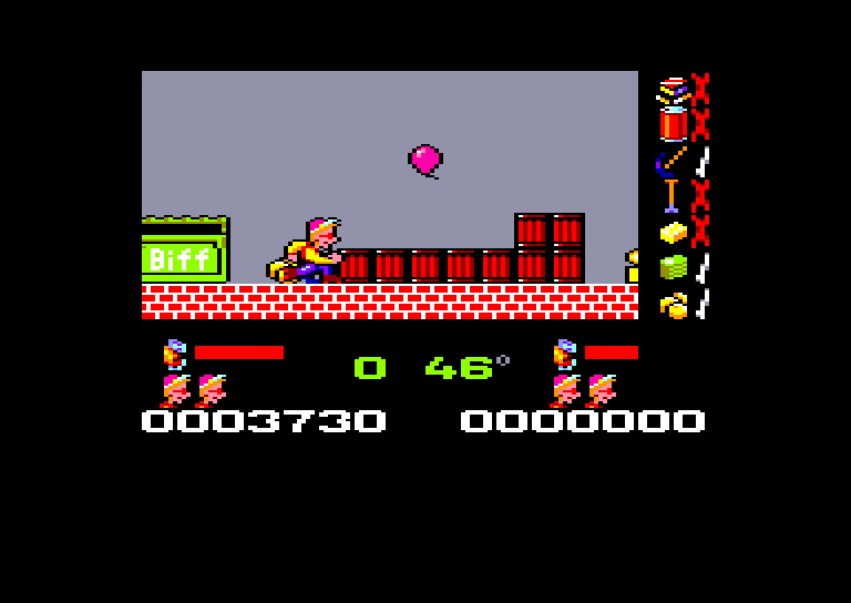screenshot of the Amstrad CPC game Skate crazy by GameBase CPC