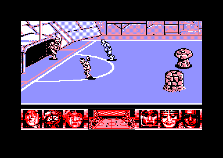 screenshot of the Amstrad CPC game Skate Ball by GameBase CPC