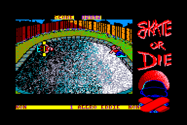 screenshot of the Amstrad CPC game Skate or die by GameBase CPC