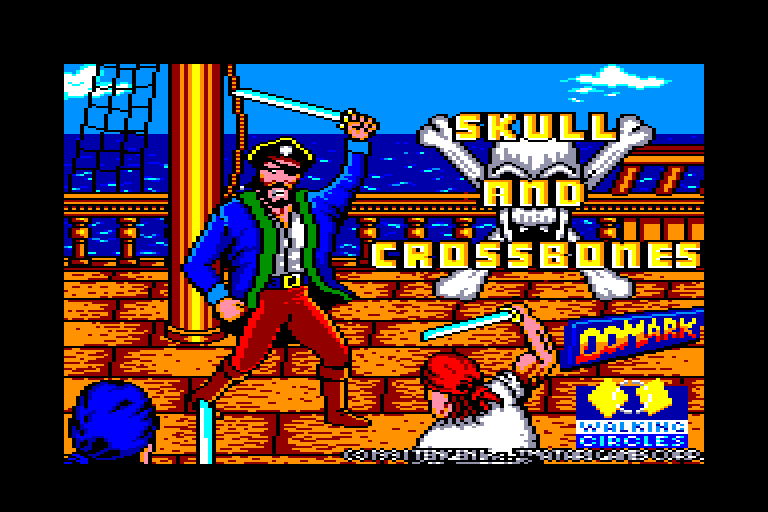 screenshot of the Amstrad CPC game Skull & Crossbones by GameBase CPC