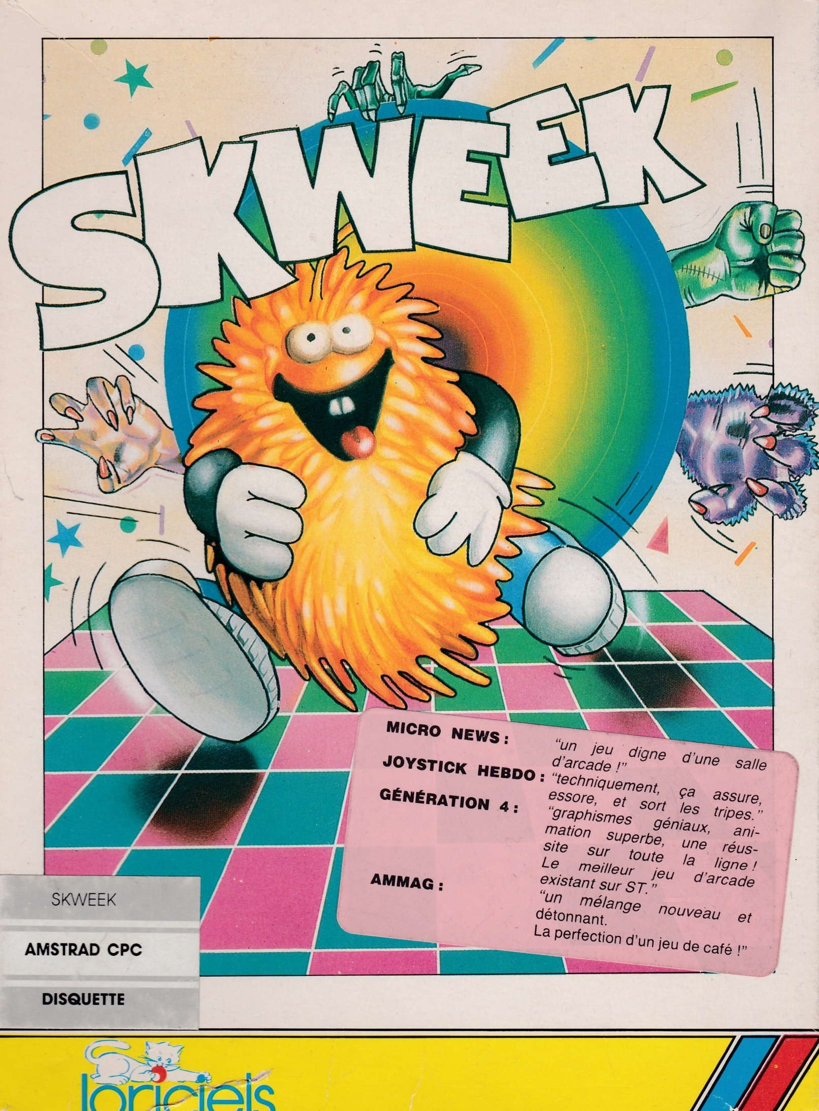 cover of the Amstrad CPC game Skweek  by GameBase CPC