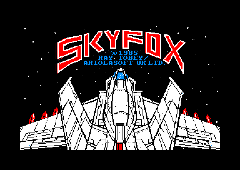 screenshot of the Amstrad CPC game Skyfox by GameBase CPC