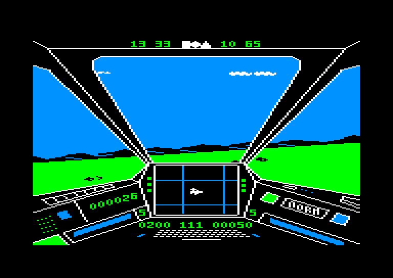 screenshot of the Amstrad CPC game Skyfox by GameBase CPC