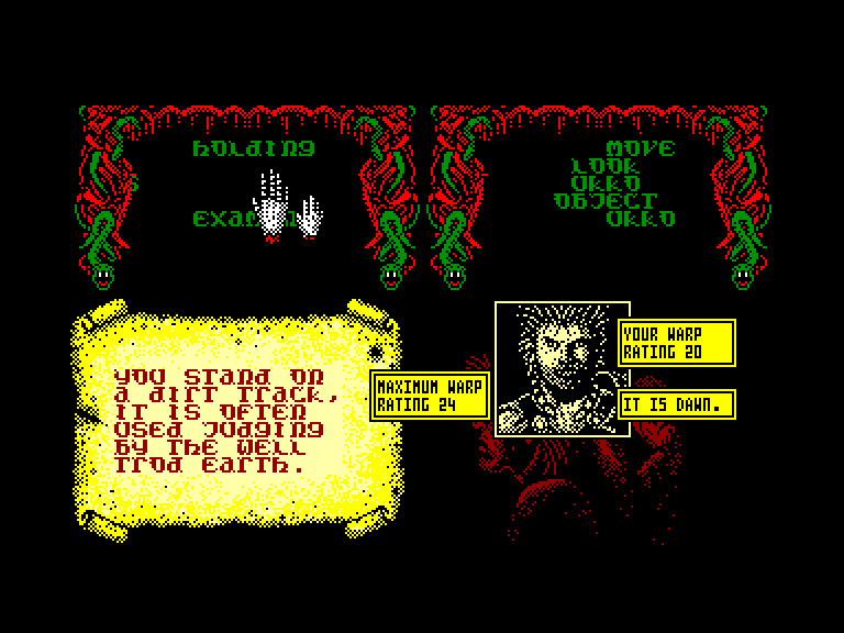 screenshot of the Amstrad CPC game Slaine by GameBase CPC