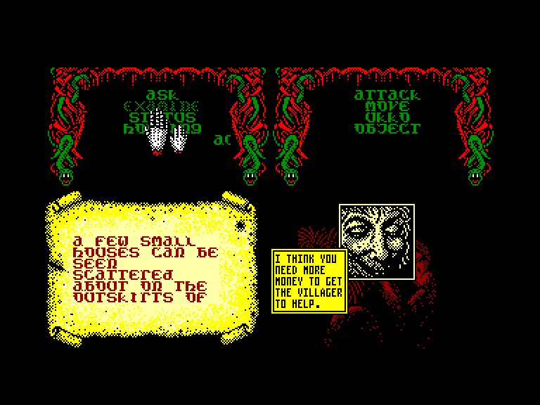 screenshot of the Amstrad CPC game Slaine by GameBase CPC