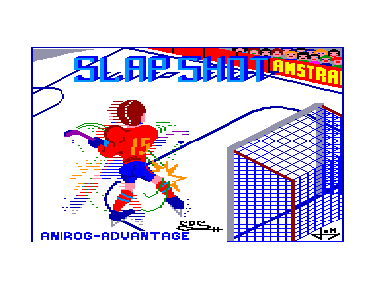 screenshot of the Amstrad CPC game Hockey by GameBase CPC