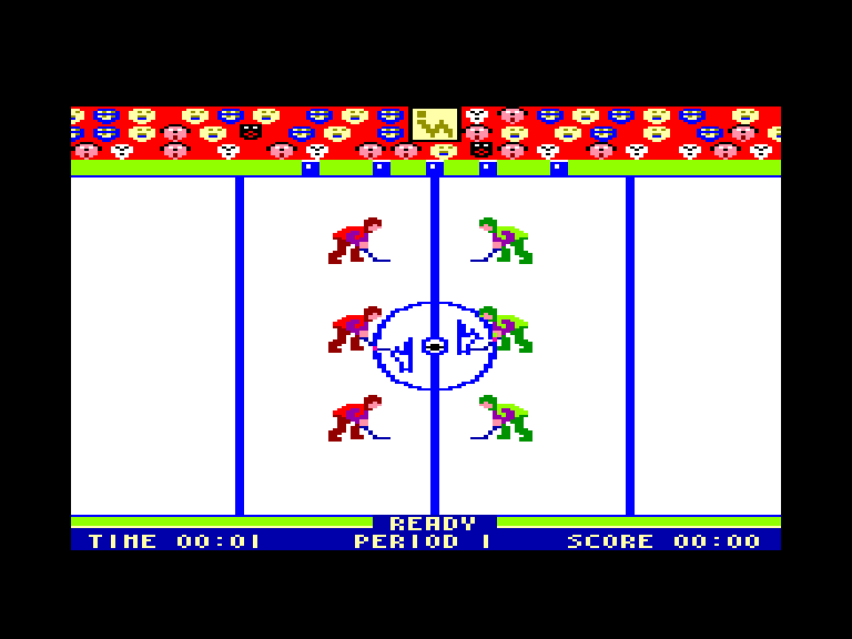 screenshot of the Amstrad CPC game Hockey by GameBase CPC