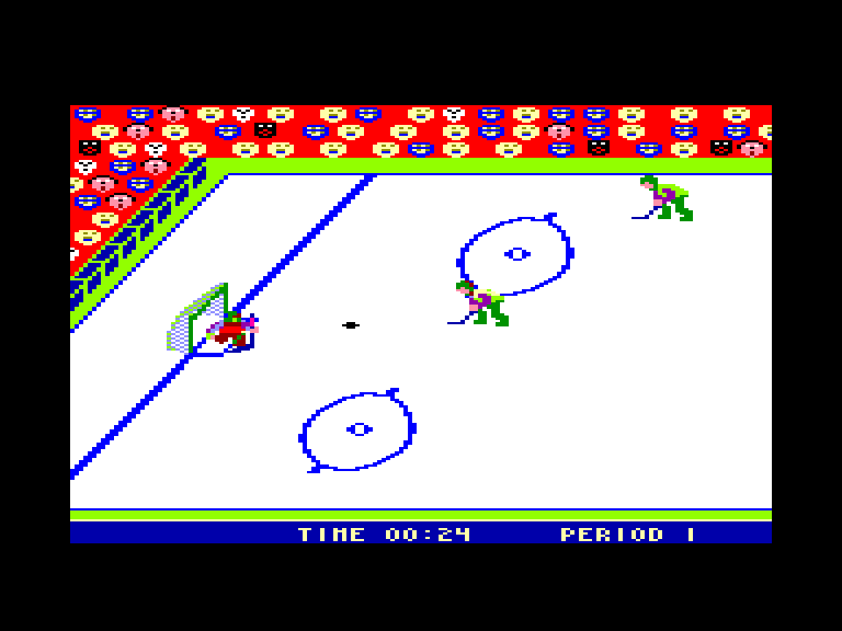 screenshot of the Amstrad CPC game Hockey by GameBase CPC