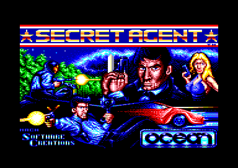 screenshot of the Amstrad CPC game Secret Agent by GameBase CPC