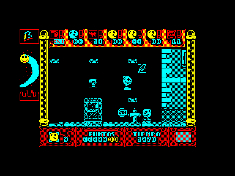 screenshot of the Amstrad CPC game Smaily by GameBase CPC