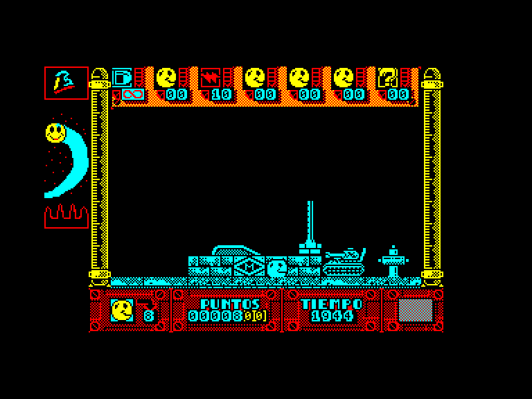 screenshot of the Amstrad CPC game Smaily by GameBase CPC