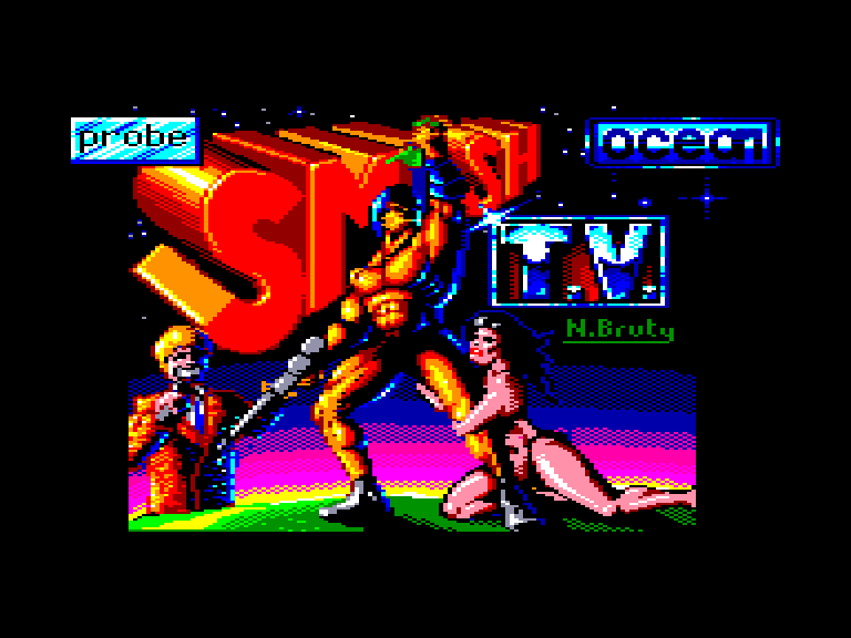 screenshot of the Amstrad CPC game Smash TV by GameBase CPC