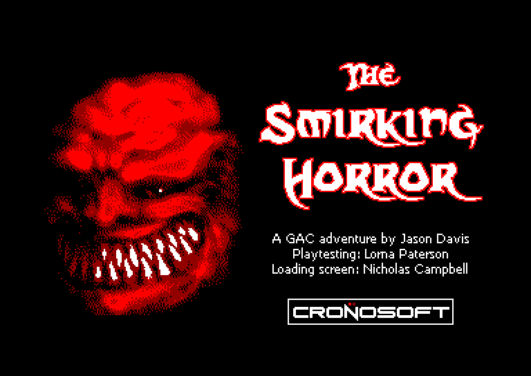 screenshot of the Amstrad CPC game Smirking Horror (the) by GameBase CPC