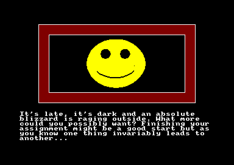 screenshot of the Amstrad CPC game Smirking Horror (the) by GameBase CPC