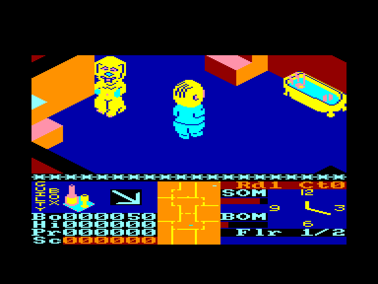 screenshot of the Amstrad CPC game Snodgits by GameBase CPC