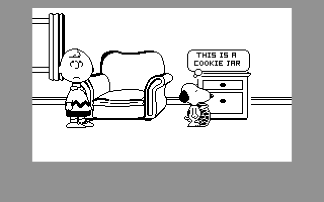 screenshot of the Amstrad CPC game Snoopy and Peanuts by GameBase CPC