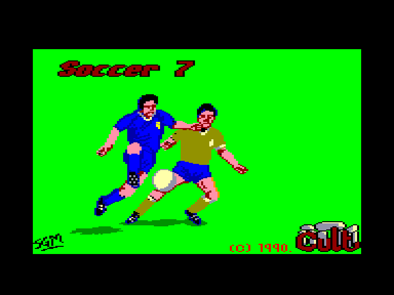 screenshot of the Amstrad CPC game Soccer 7 by GameBase CPC