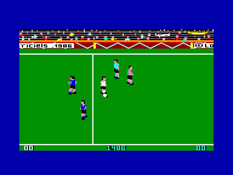 screenshot of the Amstrad CPC game Soccer 86 by GameBase CPC