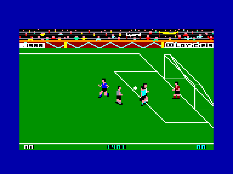 screenshot of the Amstrad CPC game Soccer 86 by GameBase CPC