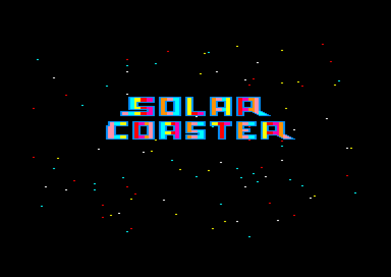 screenshot of the Amstrad CPC game Solar Coaster by GameBase CPC