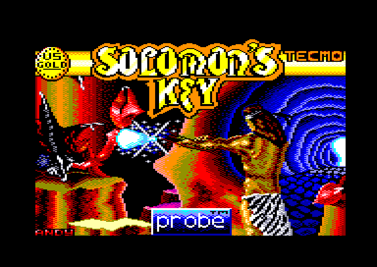 screenshot of the Amstrad CPC game Solomon's Key by GameBase CPC
