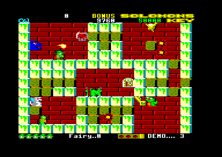 screenshot of the Amstrad CPC game Solomon's Key by GameBase CPC