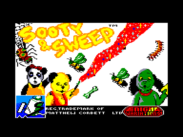 screenshot of the Amstrad CPC game Sooty & Sweep by GameBase CPC
