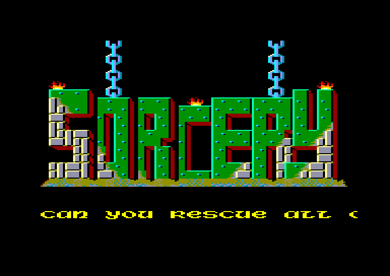 screenshot of the Amstrad CPC game Sorcery by GameBase CPC