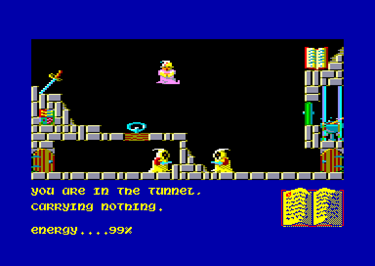 screenshot of the Amstrad CPC game Sorcery by GameBase CPC