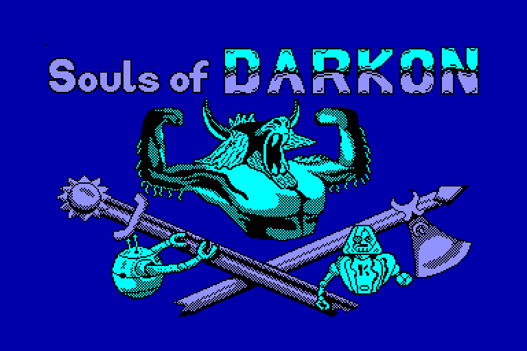 screenshot of the Amstrad CPC game Souls of darkon by GameBase CPC