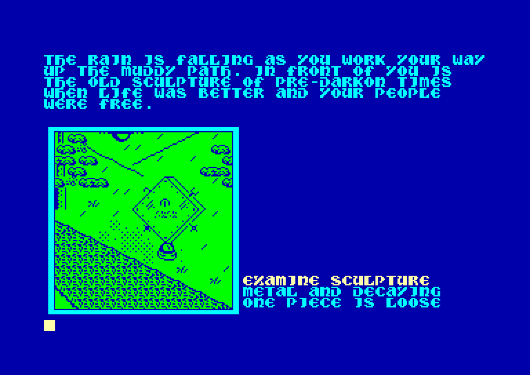 screenshot of the Amstrad CPC game Souls of darkon by GameBase CPC