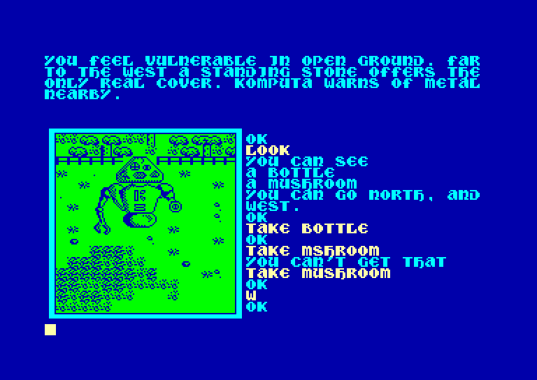 screenshot of the Amstrad CPC game Souls of darkon by GameBase CPC