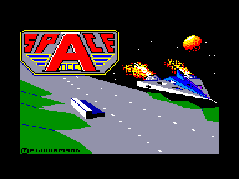 screenshot of the Amstrad CPC game Space ace by GameBase CPC