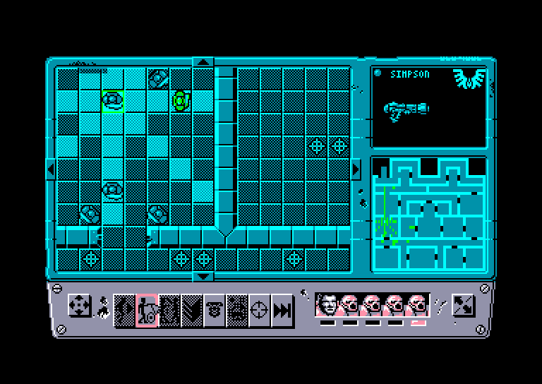 screenshot of the Amstrad CPC game Space crusade by GameBase CPC