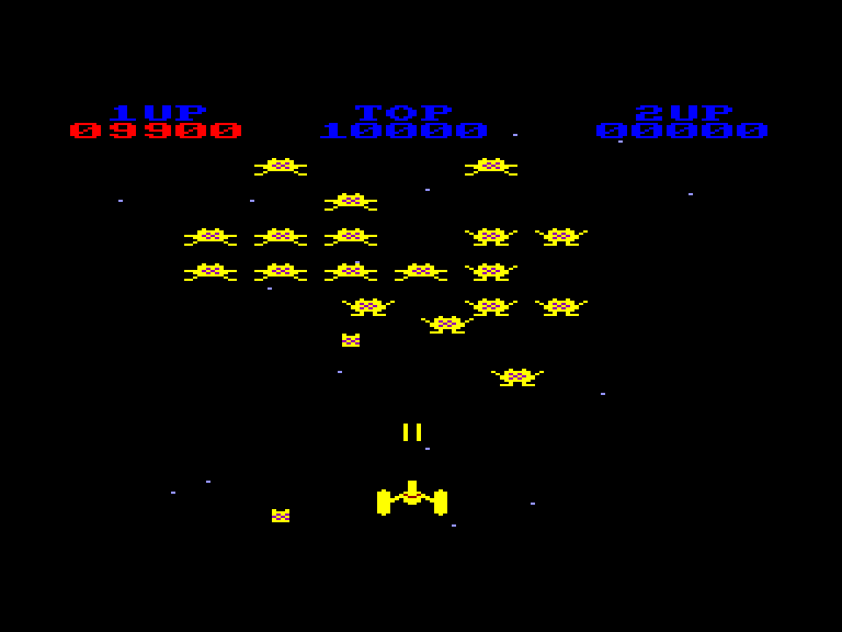 screenshot of the Amstrad CPC game Space Hawks by GameBase CPC