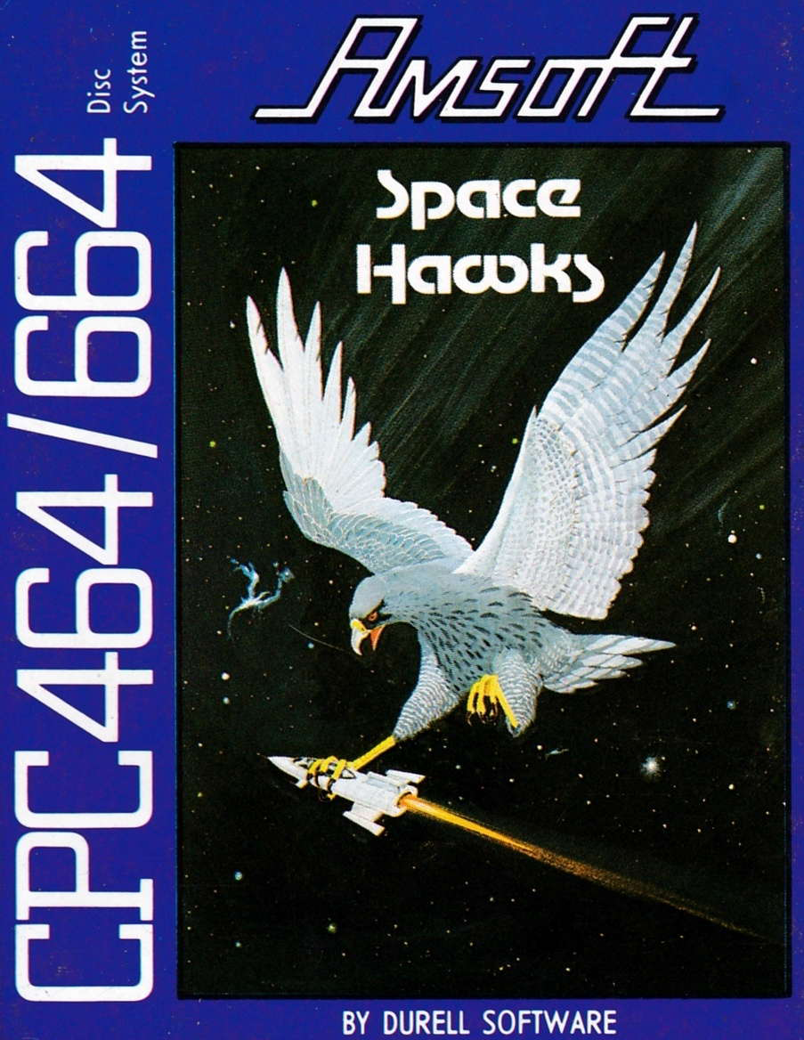 Space Hawks, shoot them up by Durell in 1984 for Amstrad CPC