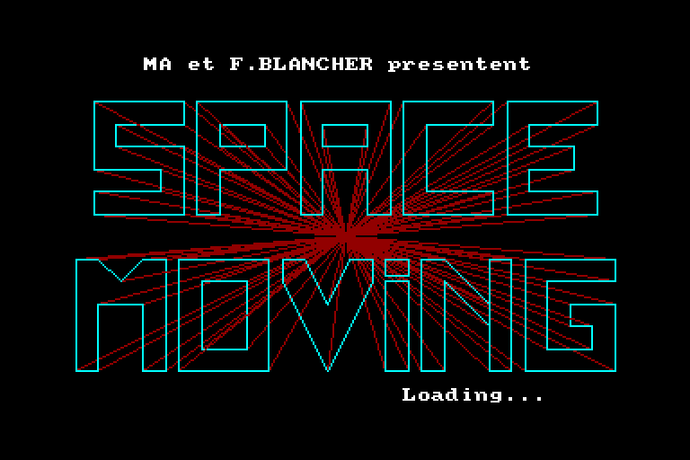 screenshot of the Amstrad CPC game Space Moving by GameBase CPC