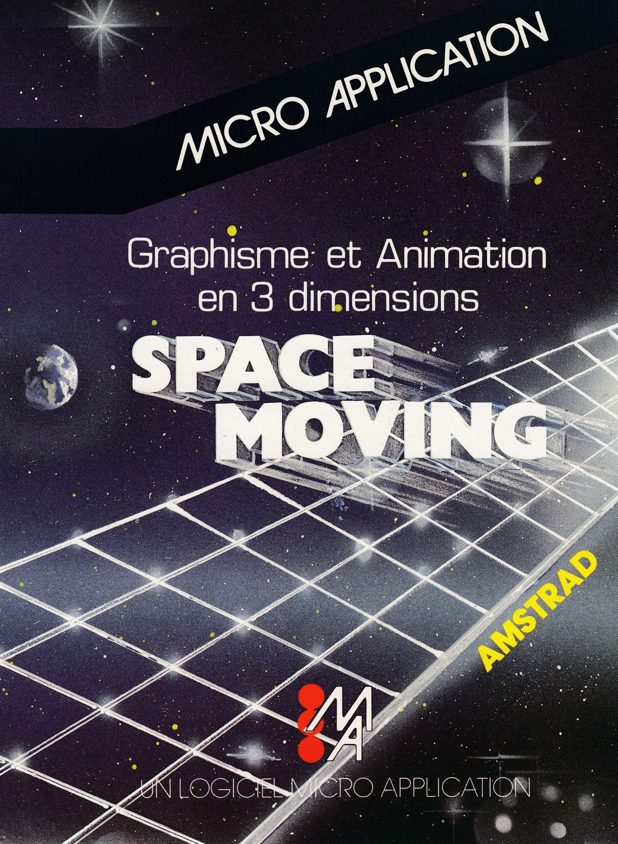 cover of the Amstrad CPC game Space Moving  by GameBase CPC