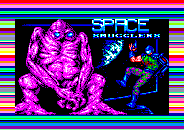 screenshot of the Amstrad CPC game Space smugglers by GameBase CPC