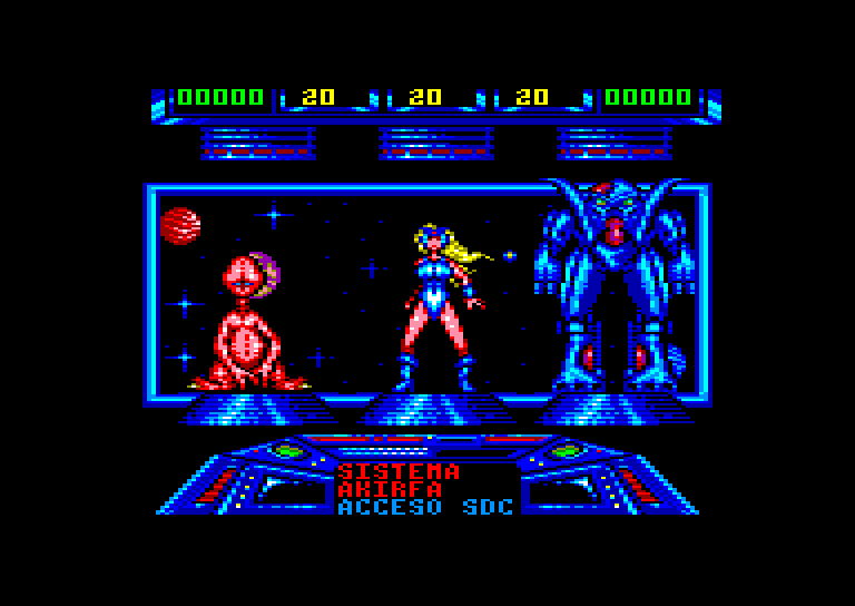 screenshot of the Amstrad CPC game Space smugglers by GameBase CPC