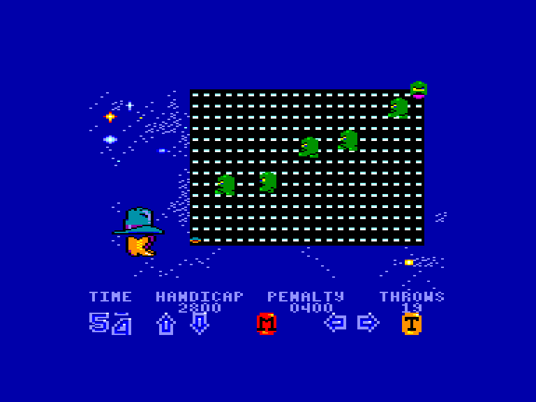 screenshot of the Amstrad CPC game Spaced Out by GameBase CPC