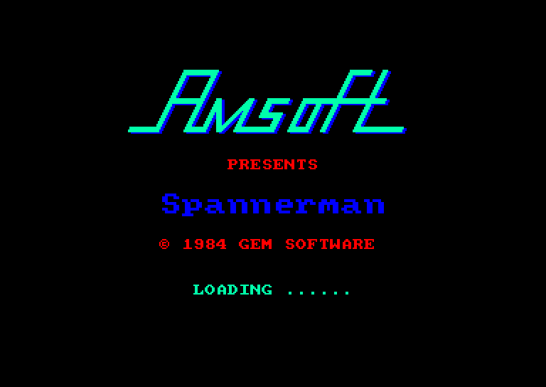 screenshot of the Amstrad CPC game Spannerman by GameBase CPC