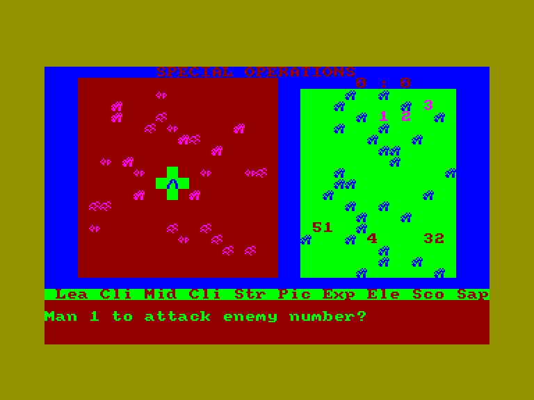 screenshot of the Amstrad CPC game Special operations by GameBase CPC