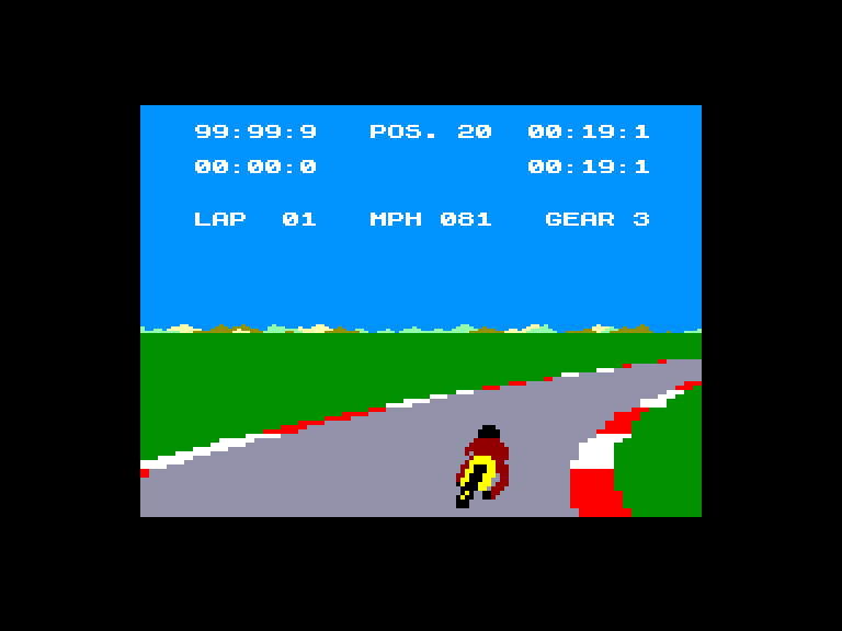 screenshot of the Amstrad CPC game Speed King by GameBase CPC