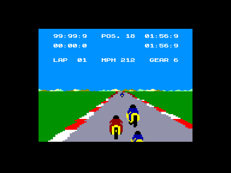 screenshot of the Amstrad CPC game Speed King by GameBase CPC